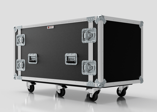 10U x 1032mm Suspended Shock Mounted Data Server Rack - Nomad
