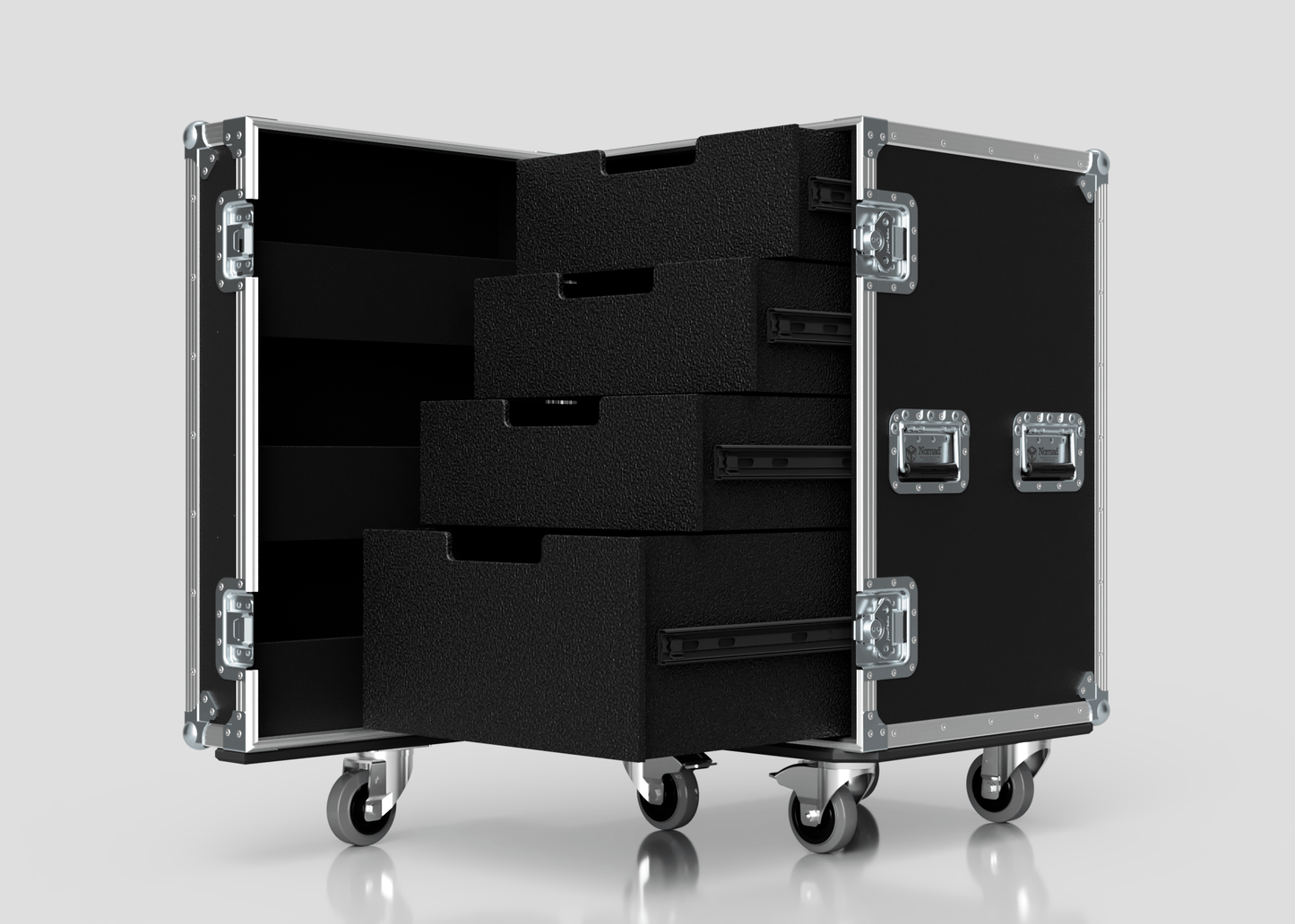 4 Drawer Tool Box Case with Lid Pockets - Nomad
