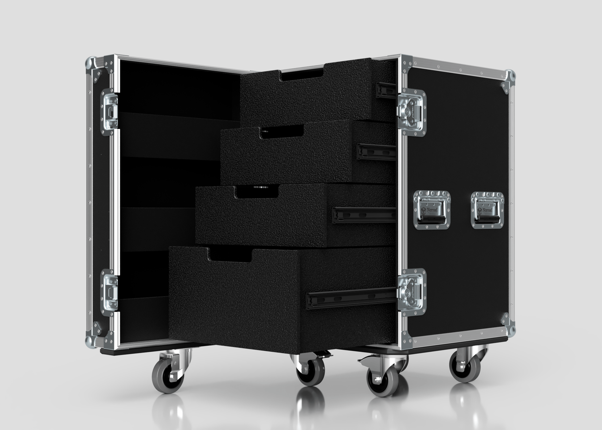 4 Drawer Tool Box Case with Lid Pockets - Nomad