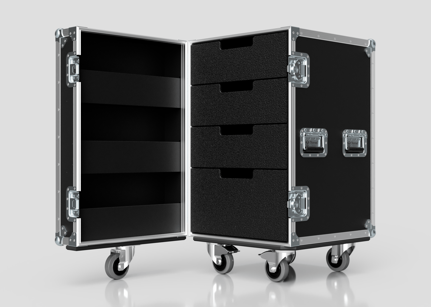 4 Drawer Tool Box Case with Lid Pockets - Nomad