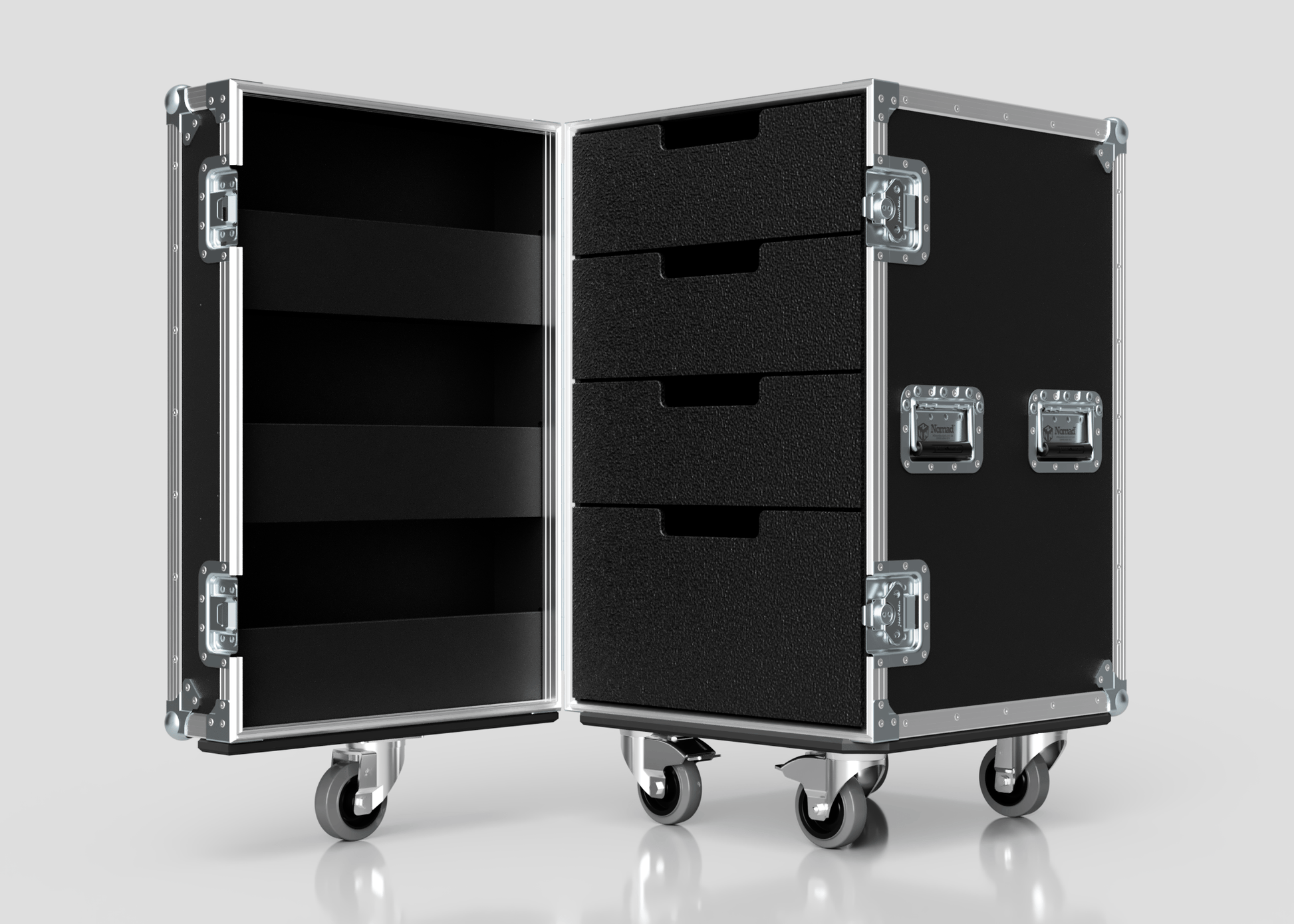 4 Drawer Tool Box Case with Lid Pockets - Nomad