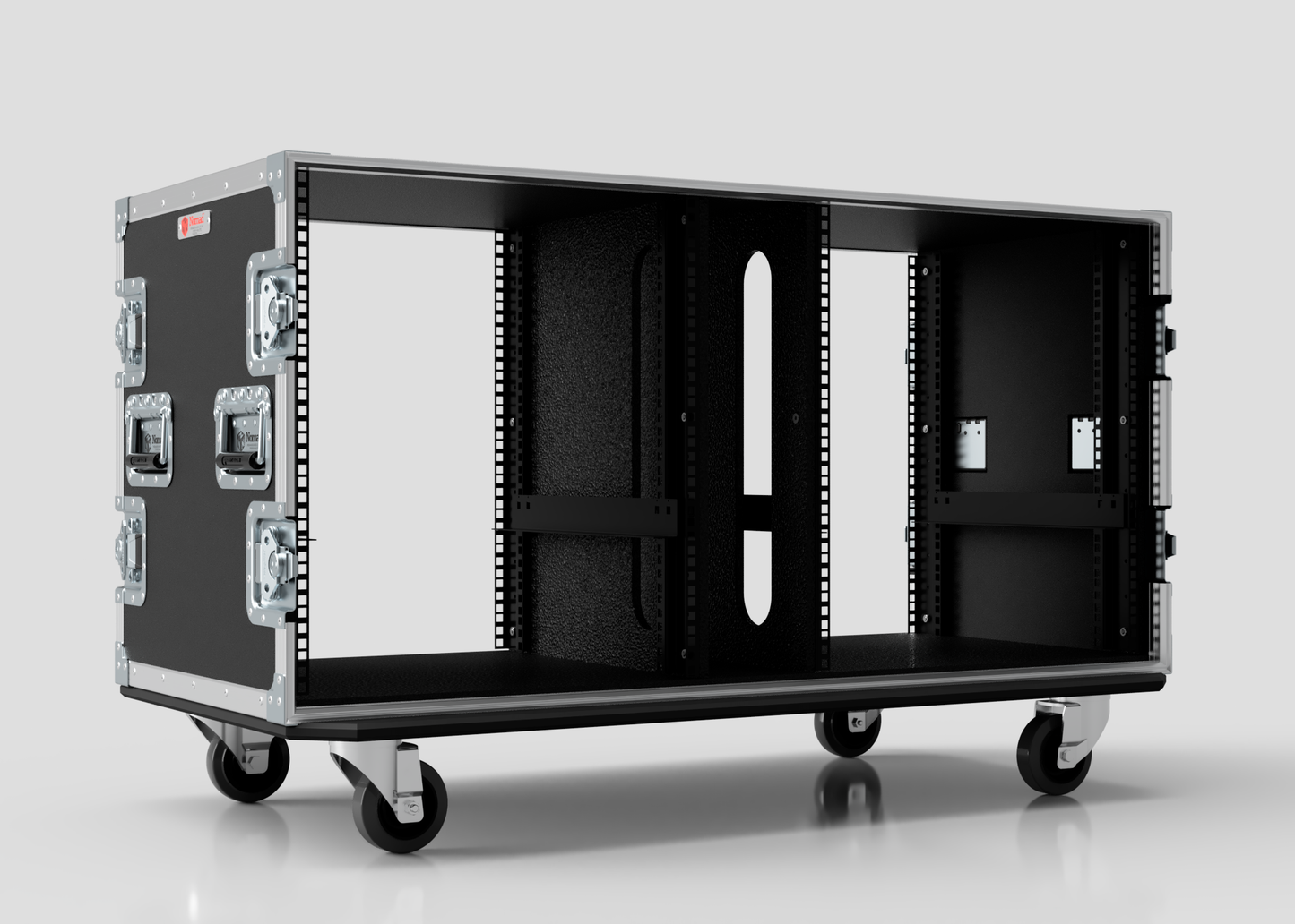 14U Double Bay Rack Case