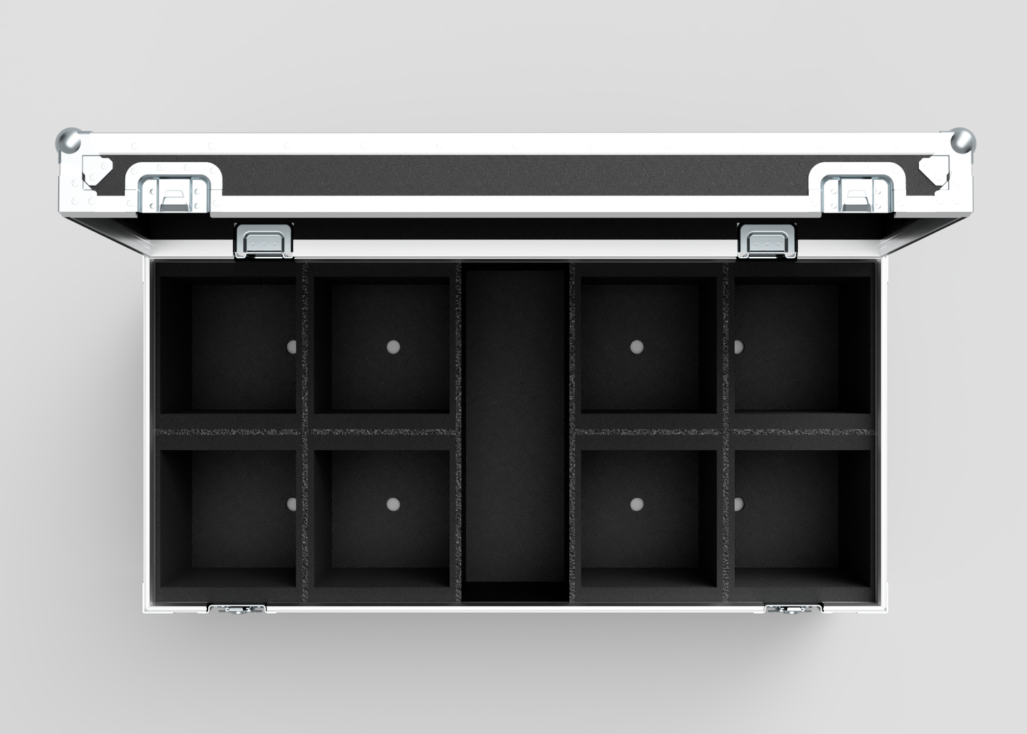 8 Way Martin ELP (IP) Par Can Case With Clamps Compartment