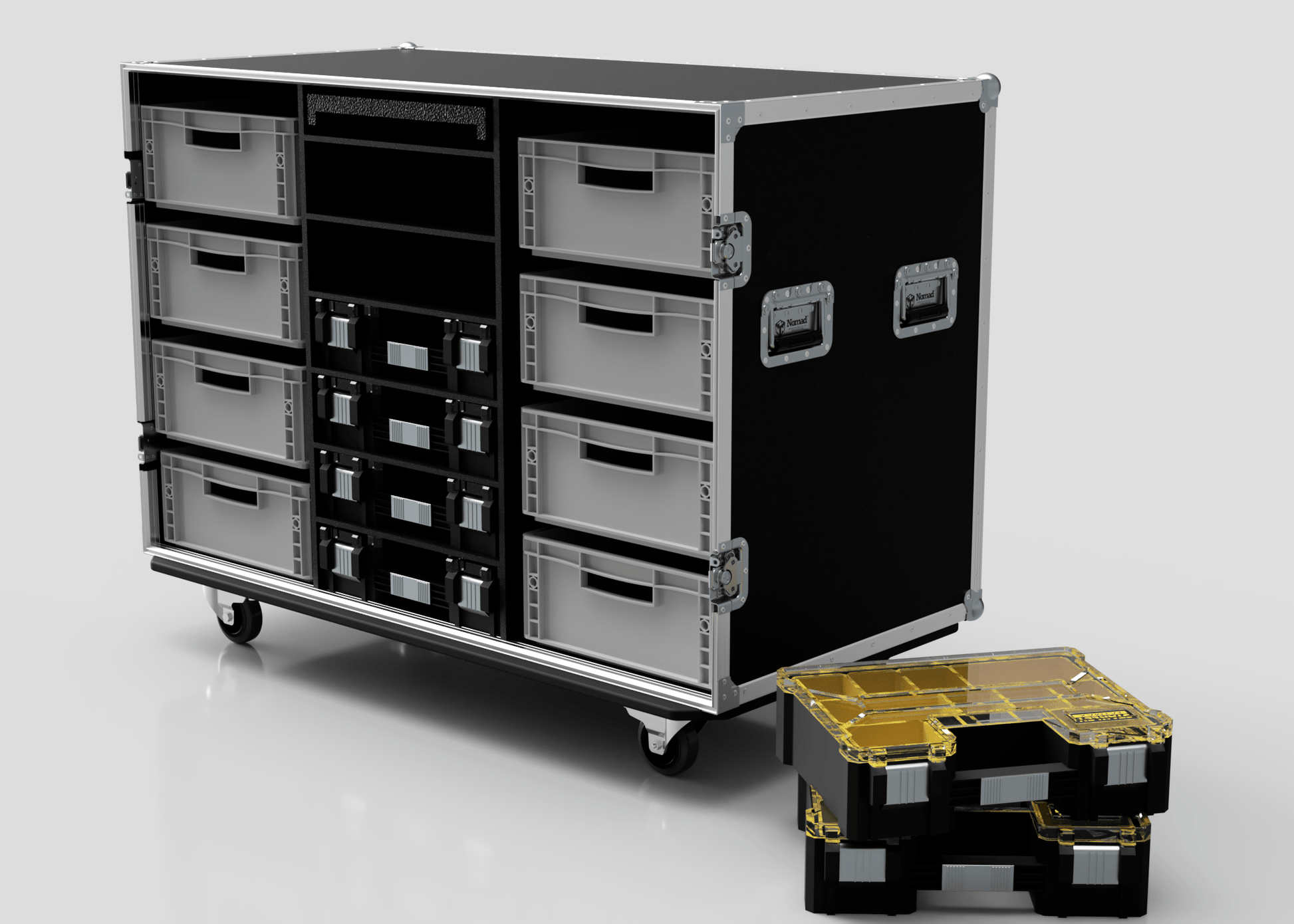 8 Way Euro Crate And 6 Stanley Fatmax Case - Nomad