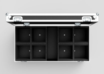 8 Way Martin ELP (IP) Par Can Case With Clamps Compartment - Nomad