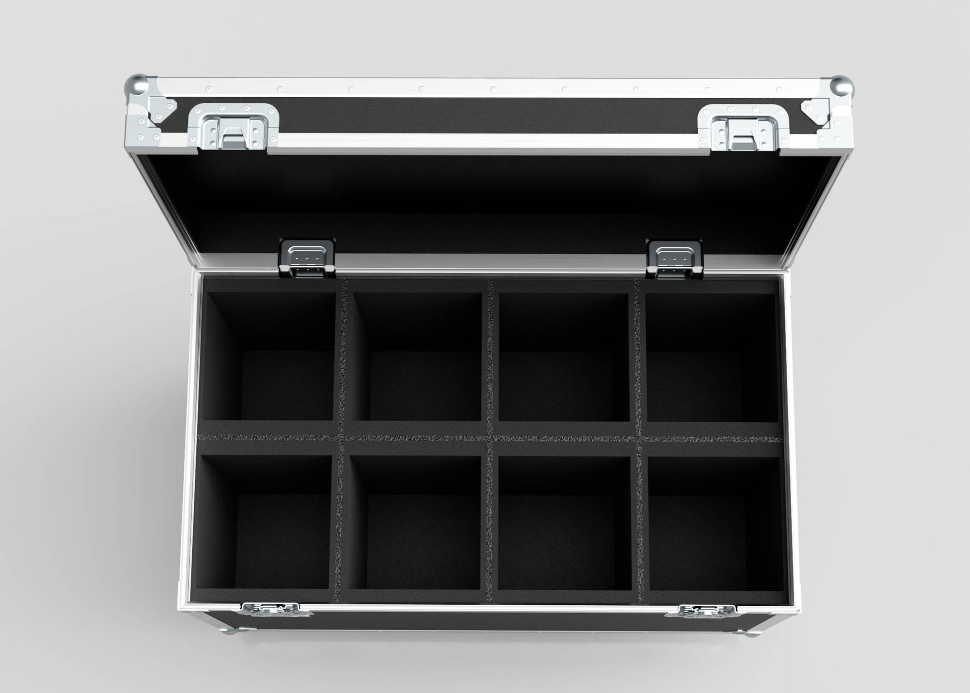 8 Way Martin ELP Par Can Case With Clamps Fitted - Nomad