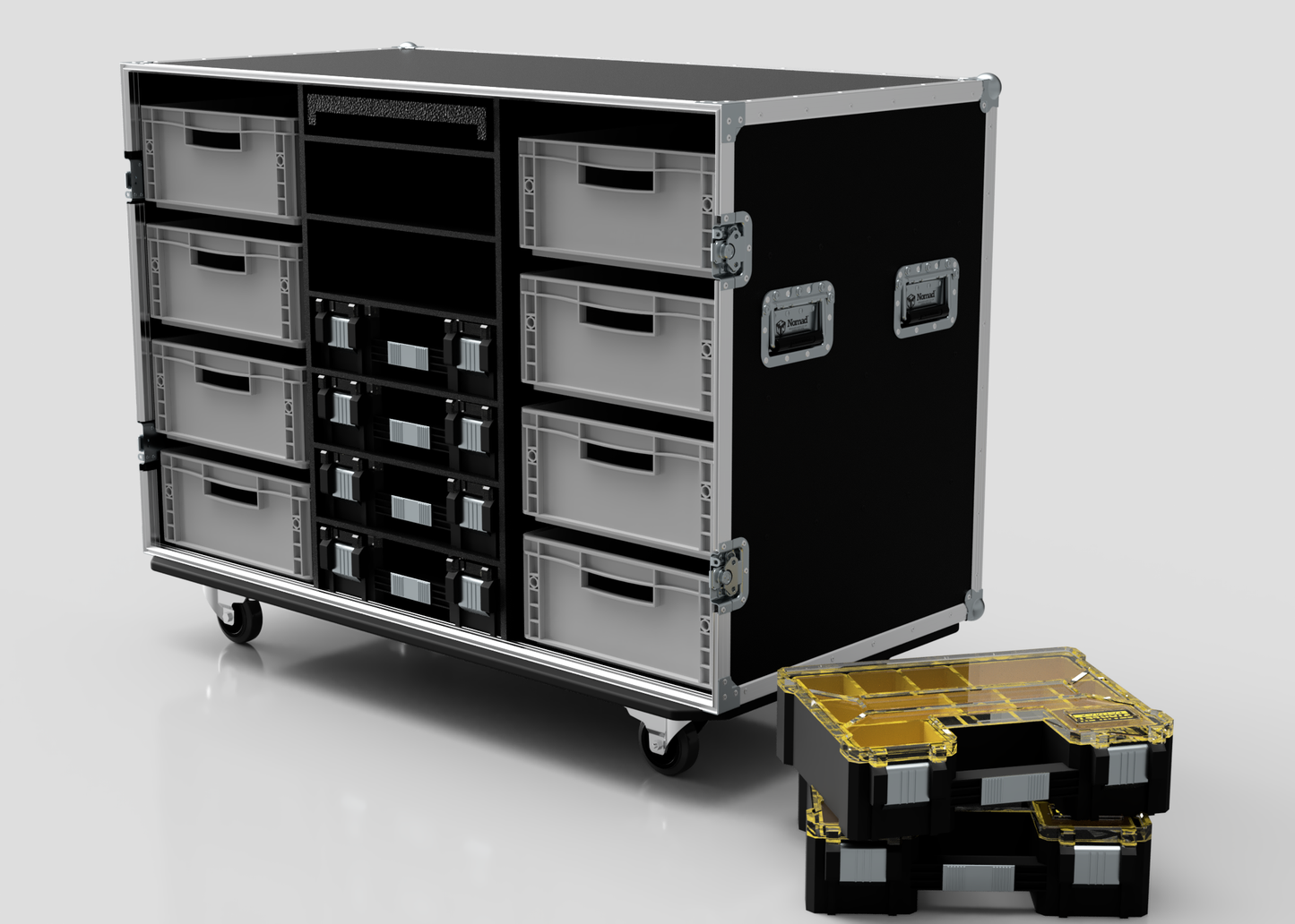 8 Way Euro Crate And 6 Stanley Fatmax Case